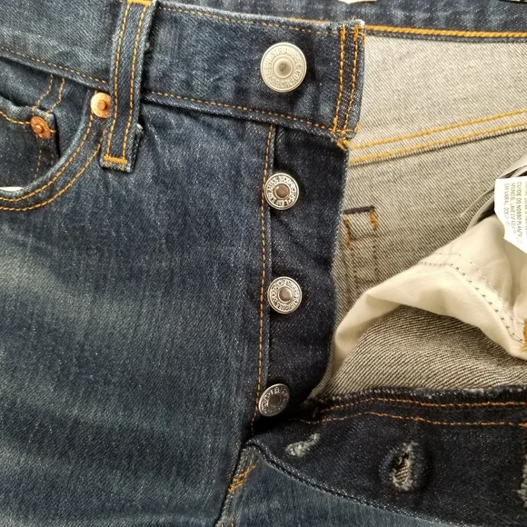 Levi's Wedgie High Rise Premium Denim Jeans in Authentic Favorite Sz 27 NWT - Picture 10 of 15